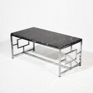 The cofee table of the Lincoln sofa with various top materials is suitable for modern and classic decorations.