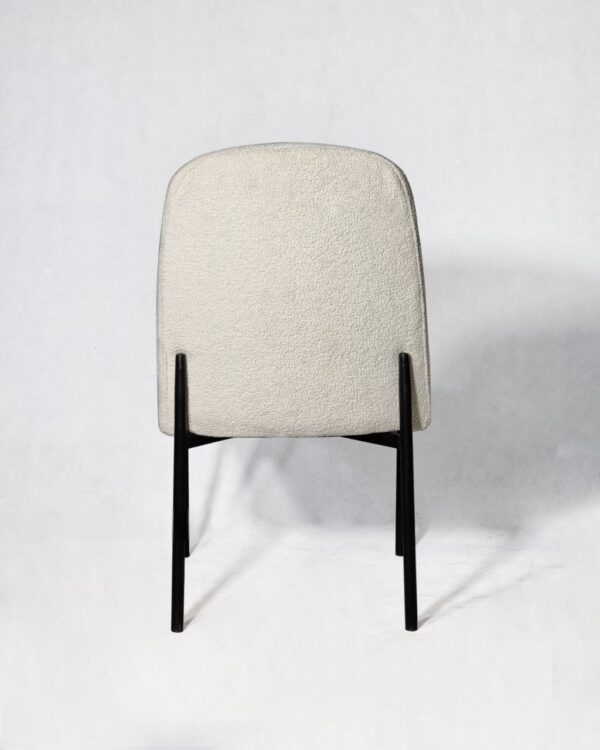 صندلی ناهارخوری نارین با پایه فلزی مشکی
