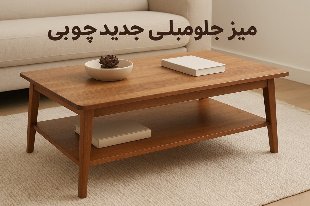 میز جلو مبلی جدید چوبی
