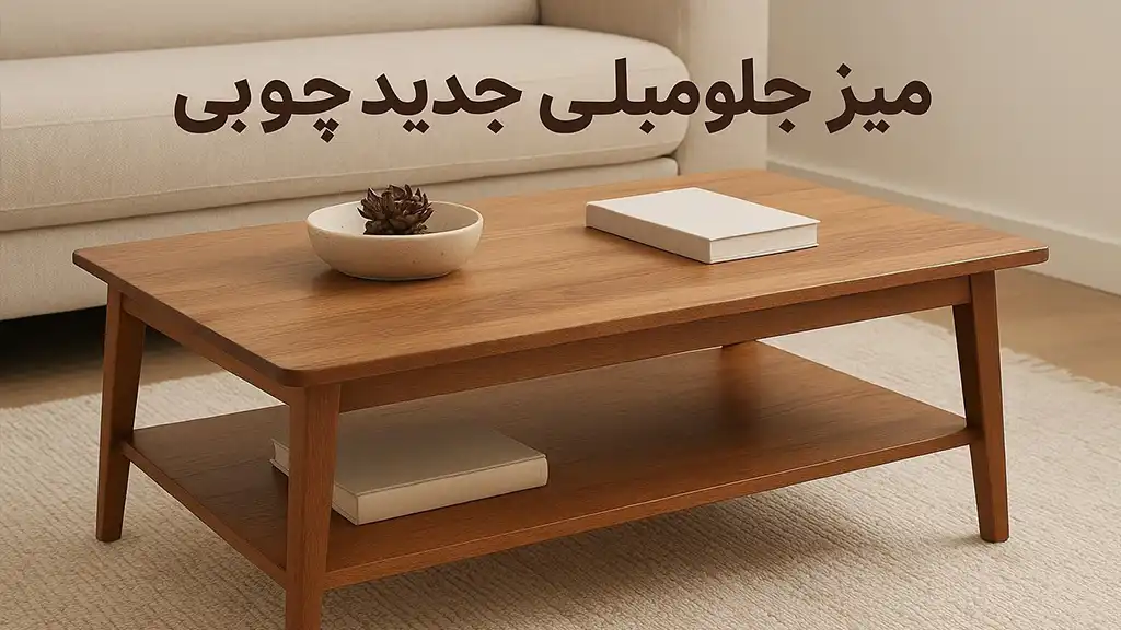 میز جلو مبلی جدید چوبی